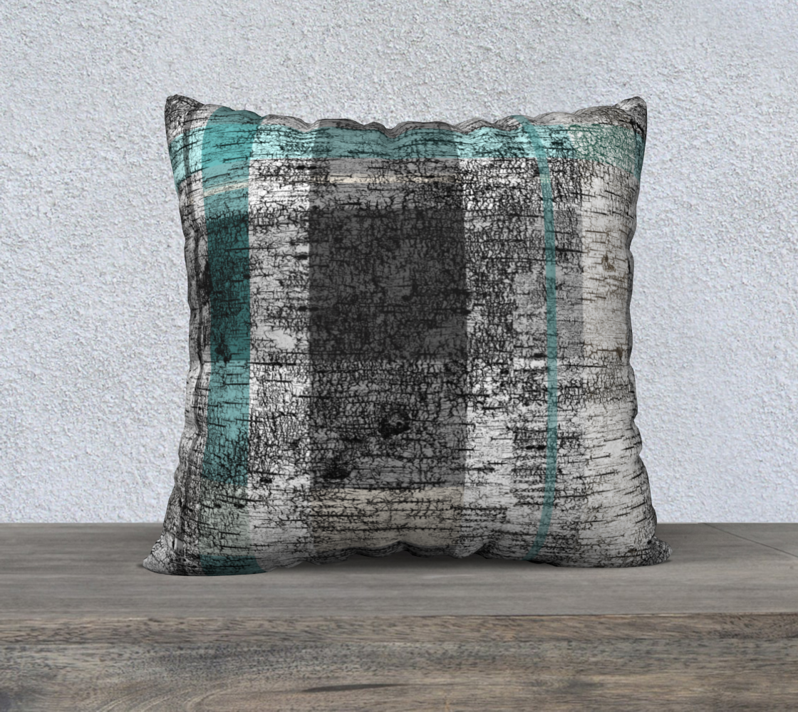 Teal Green Grey Plaid Birch Graphic preview