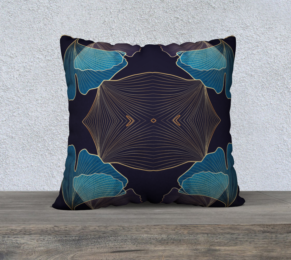 Luxury blue flower design preview