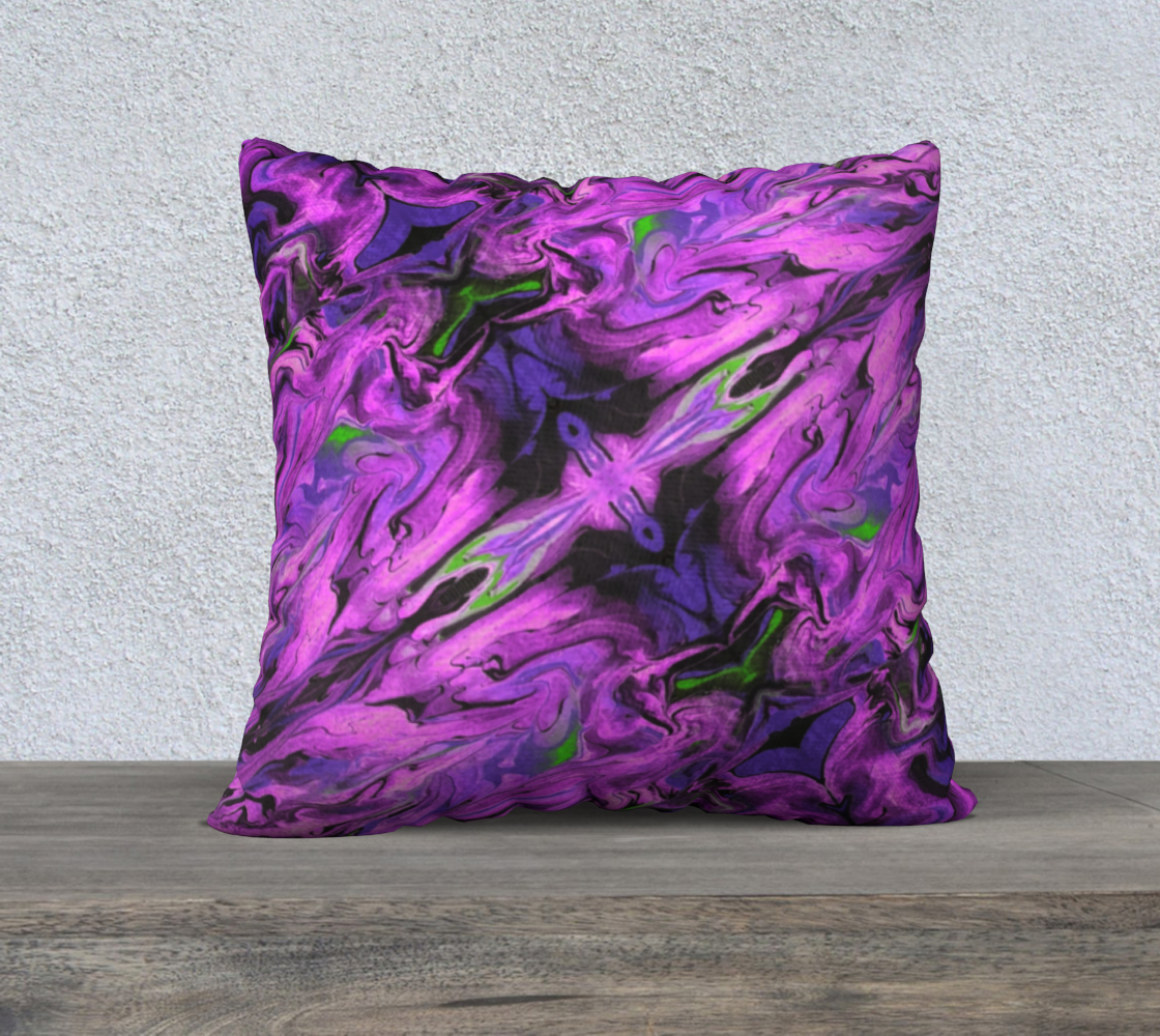 Magenta Wave 22inX22in Pillow Case preview