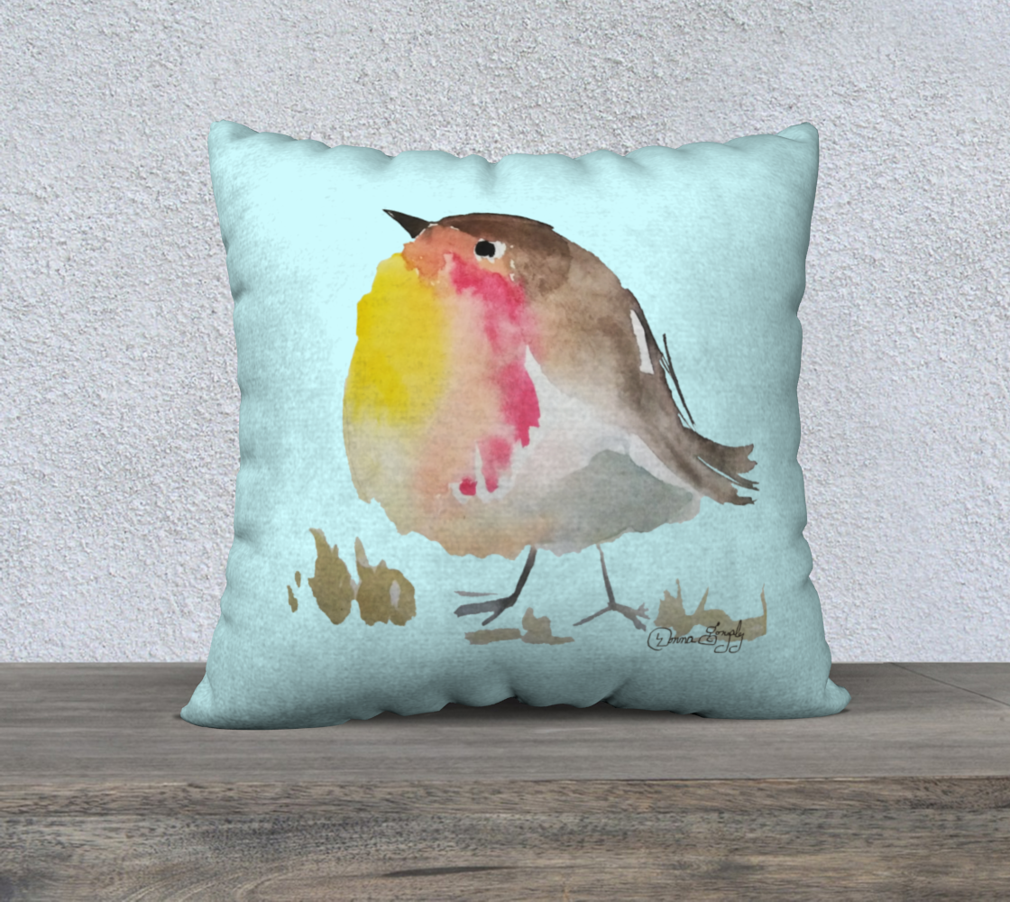 Baby Robin II SIG Mirrored 22inX22in Pillow Case preview