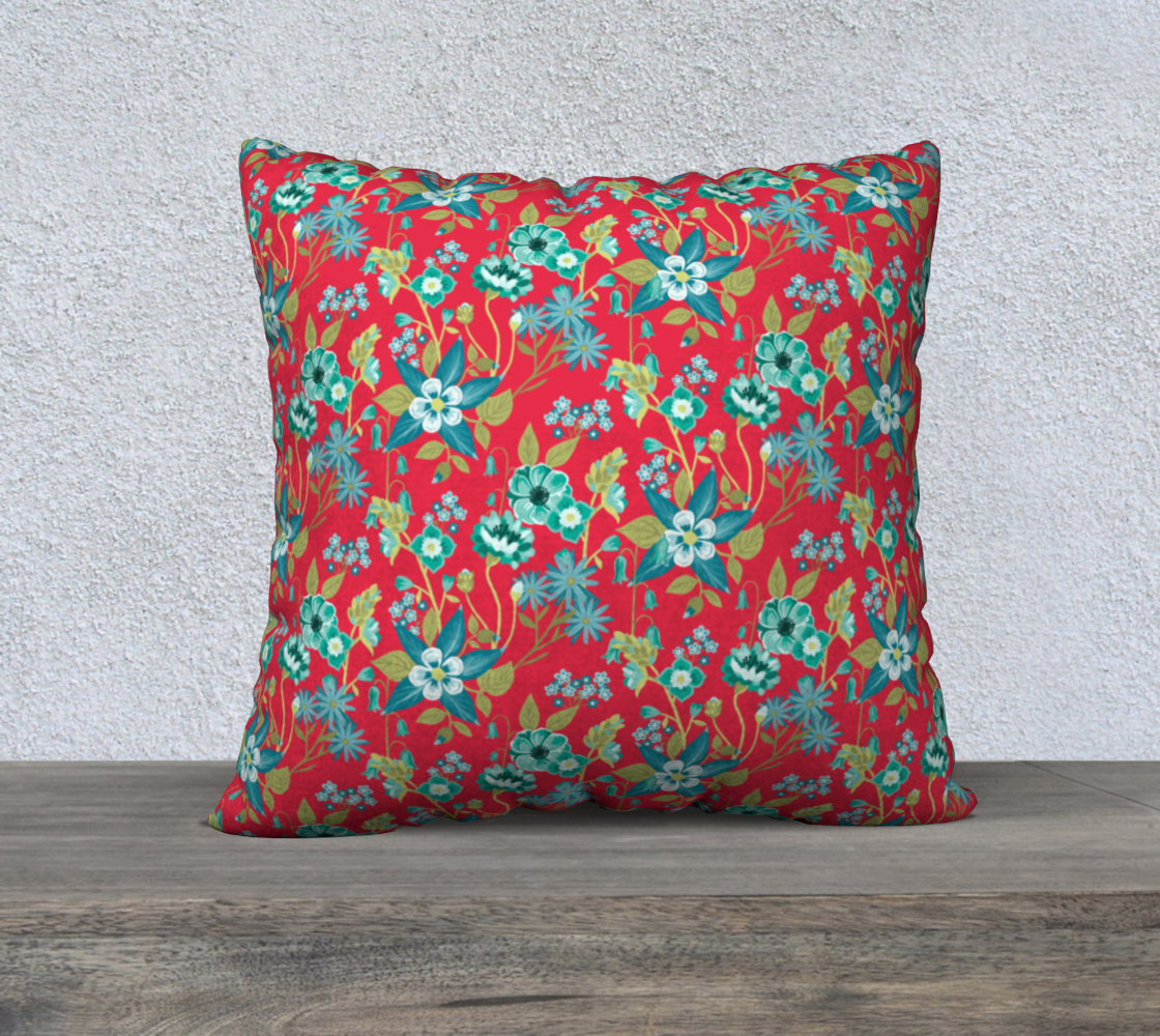Red & Teal Florals preview #1