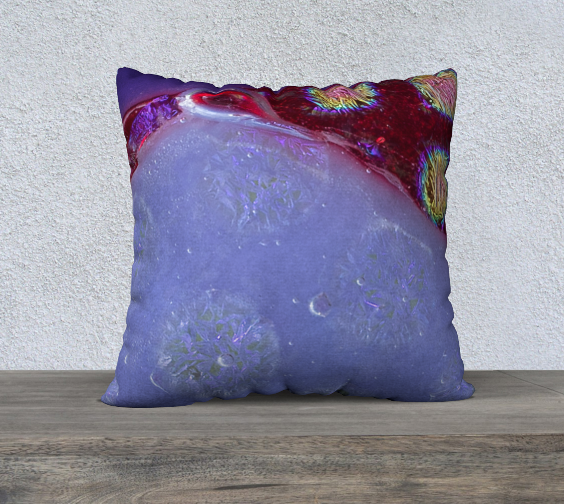 Pillow Case 22 X 22 Joy Collection Mauve Polka Dots preview #1