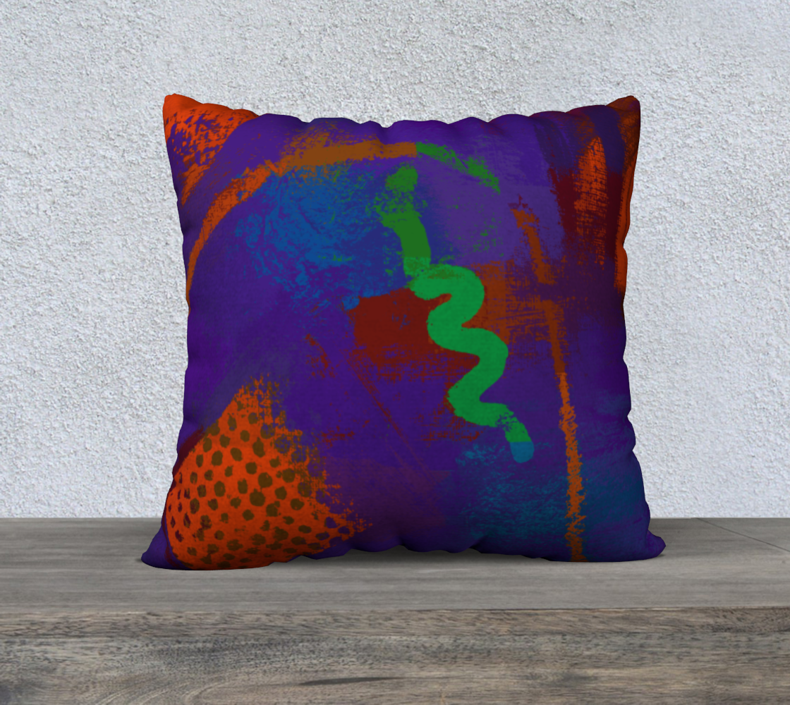 Green Squiggle with Purple and Orange preview