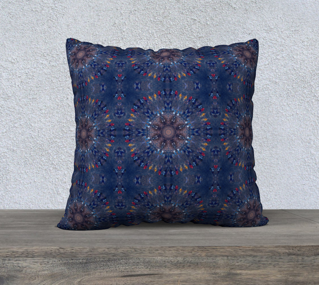 Aperçu de Steer Skull Southwestern Desert Landscape Blue Orange #2