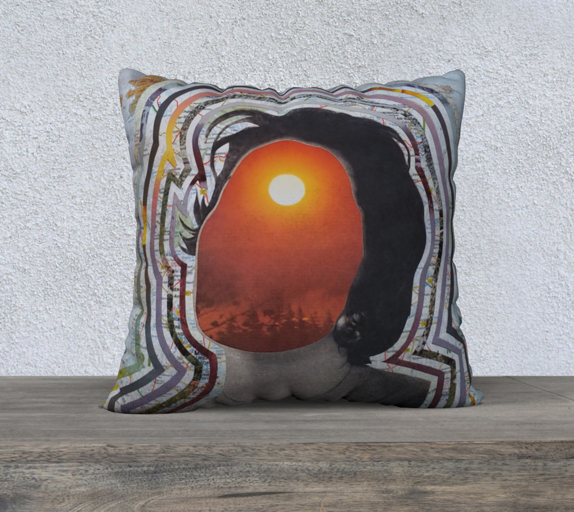 The Sun Never Sets Alone Pillow 22" Square preview