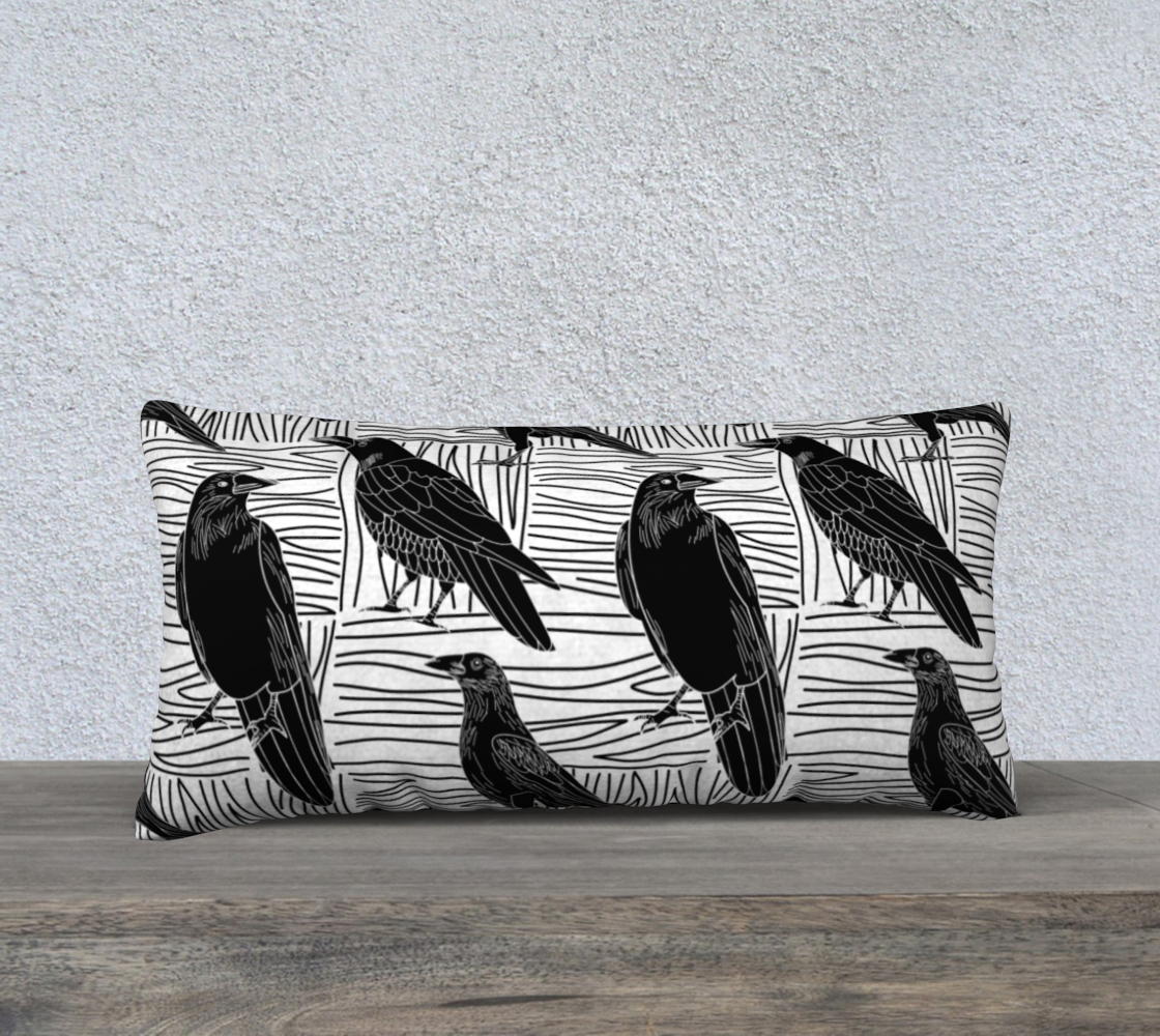 Crows Pillow 24X12 190303A 3D preview