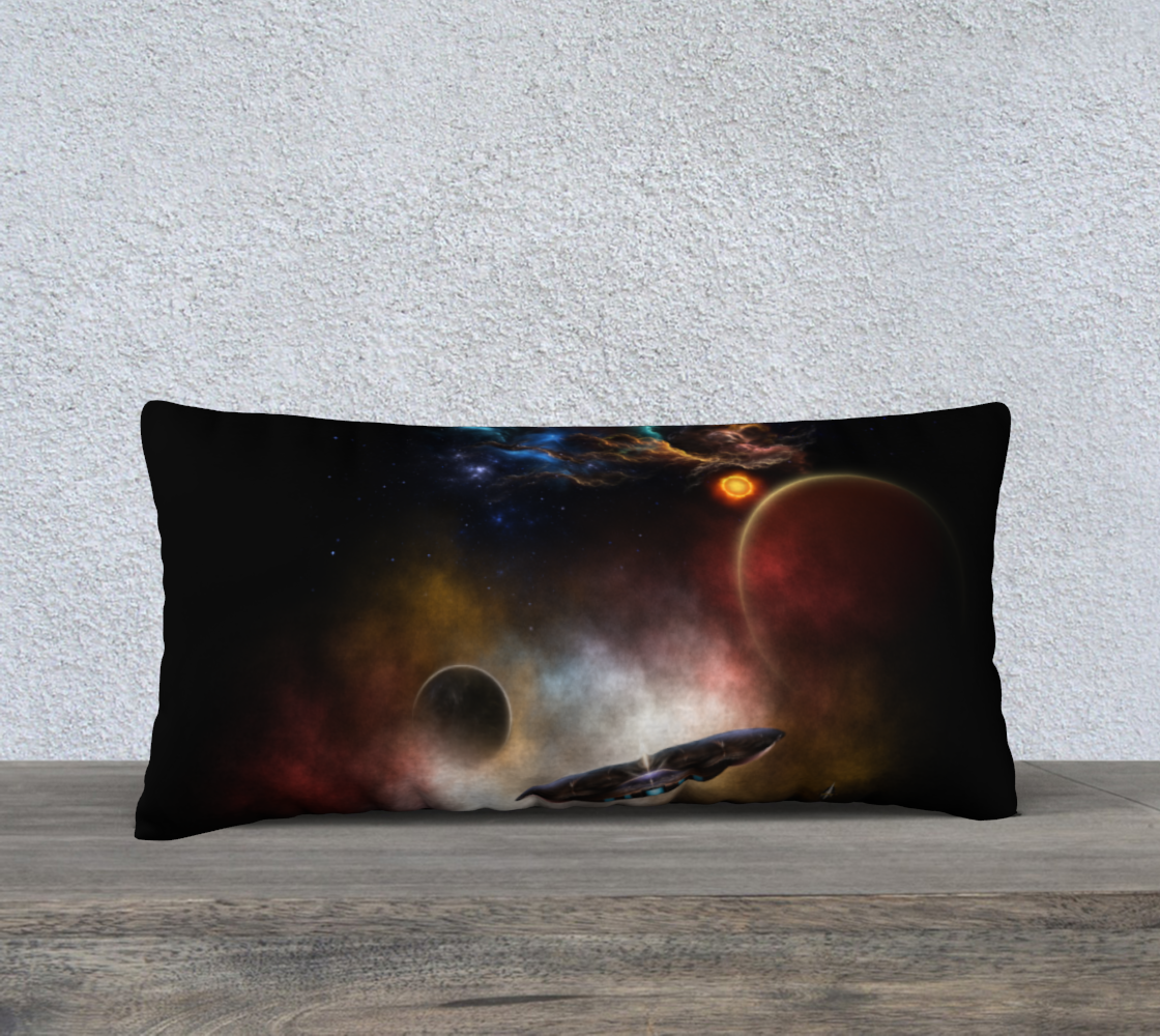 Beyond Space & Time Fractal Art II Spacescape Pillow Case 24x12 preview