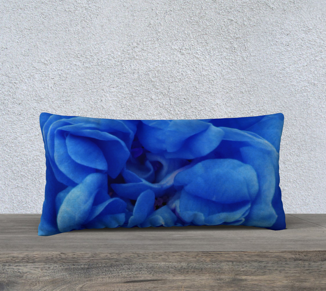 Blue Rose Pillow 24X12 160626a preview