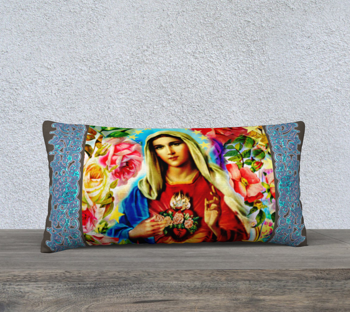 Our Lady of the Roses Boho 24 x 12 Pillow Case preview