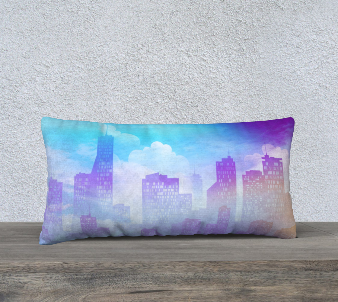 City skyline blue purple preview