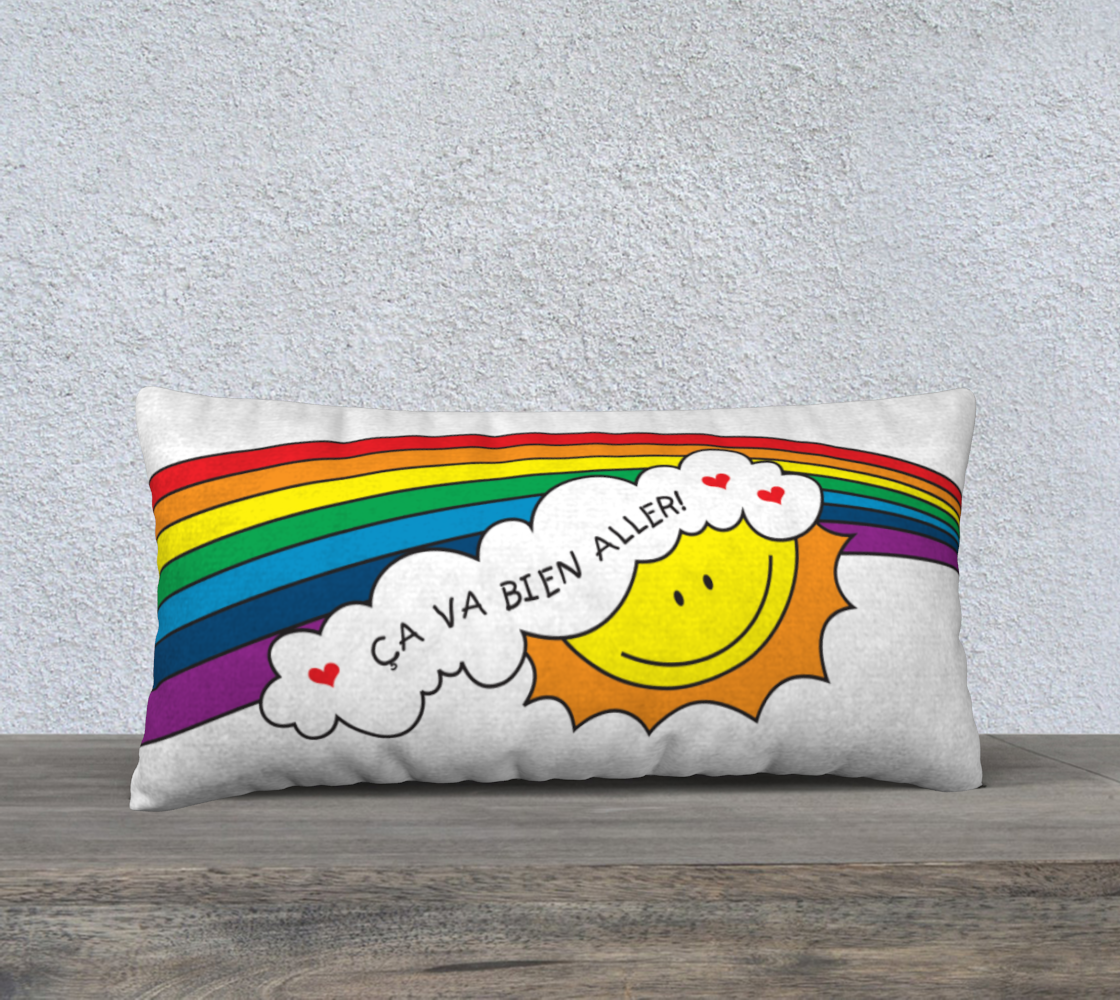 Housse de coussin Ca va bien aller 24x12 Décoration preview #1