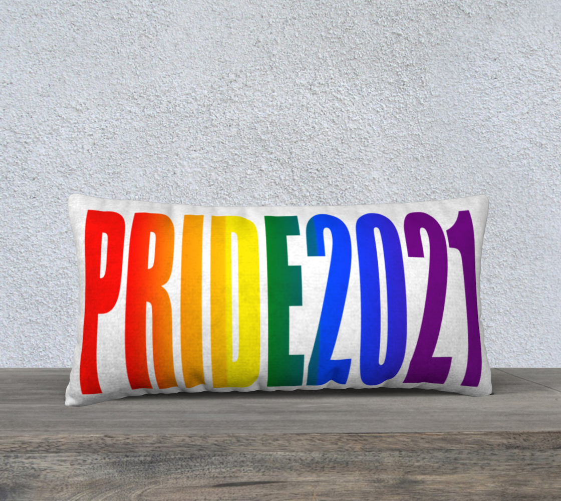LGBT Rainbow Flag Typography Gay Pride 2021 3D preview