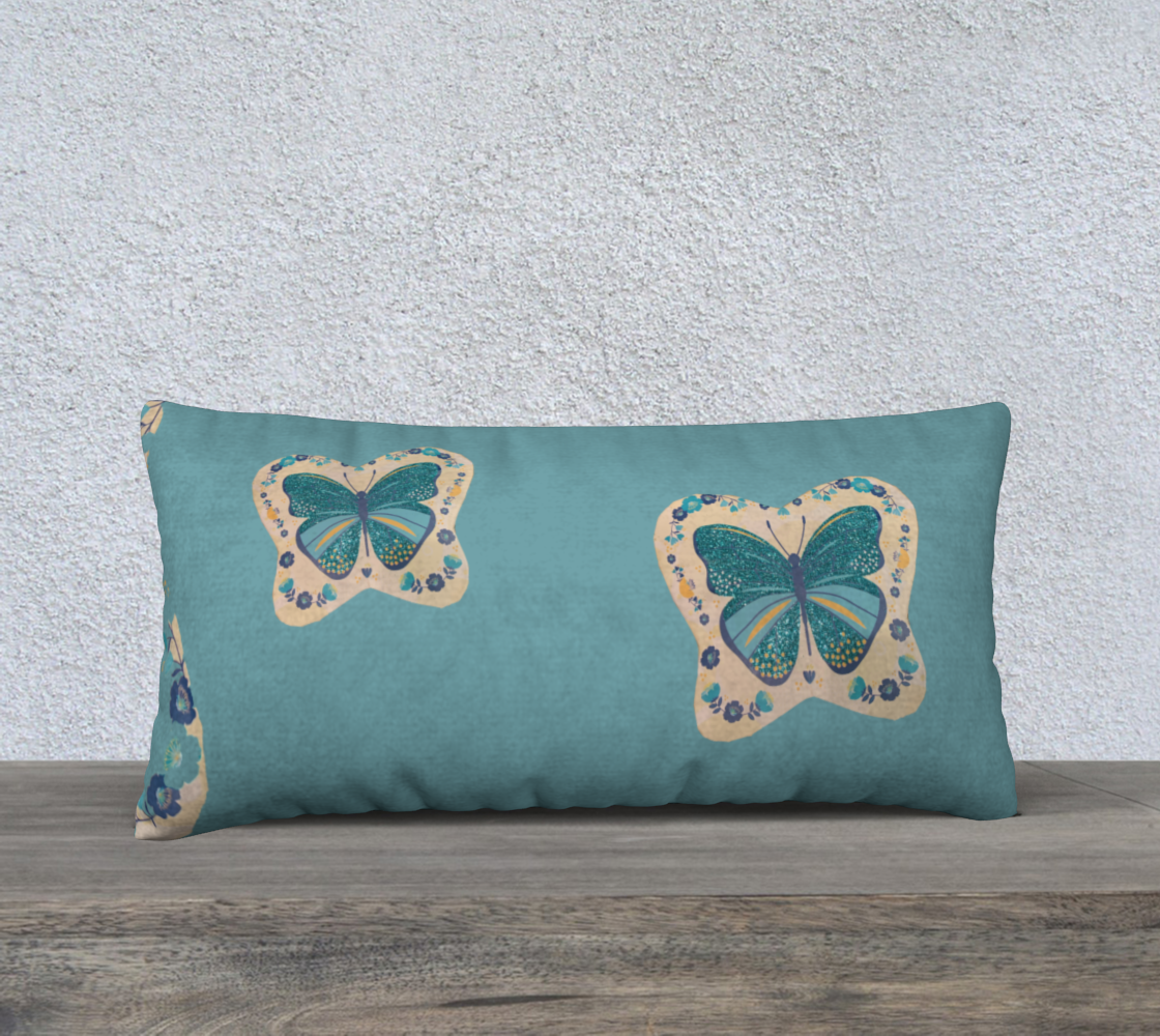 Butterfly Love Pillow Case 24”x 12” preview