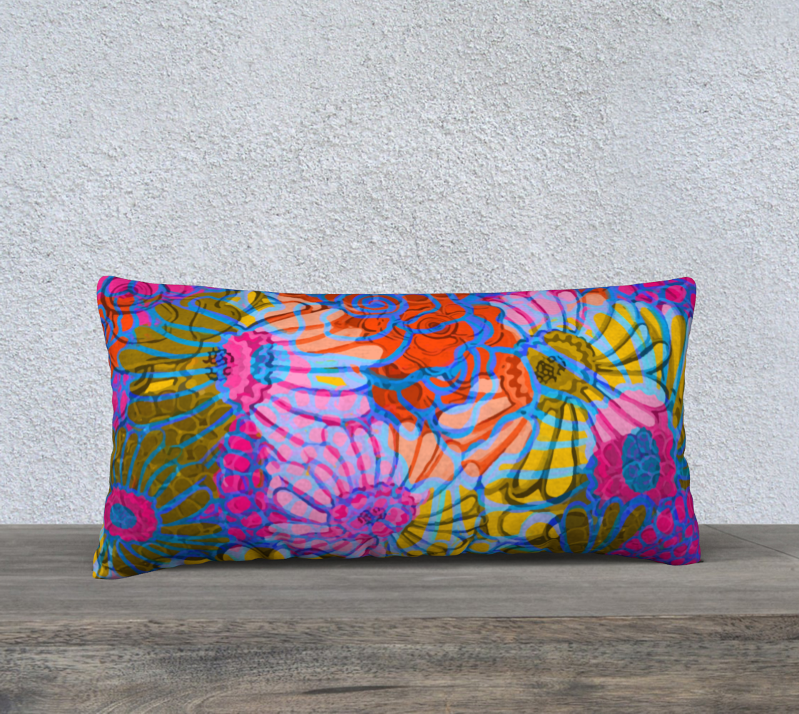 Funky Floral 24 x 12 Pillow Case preview #2
