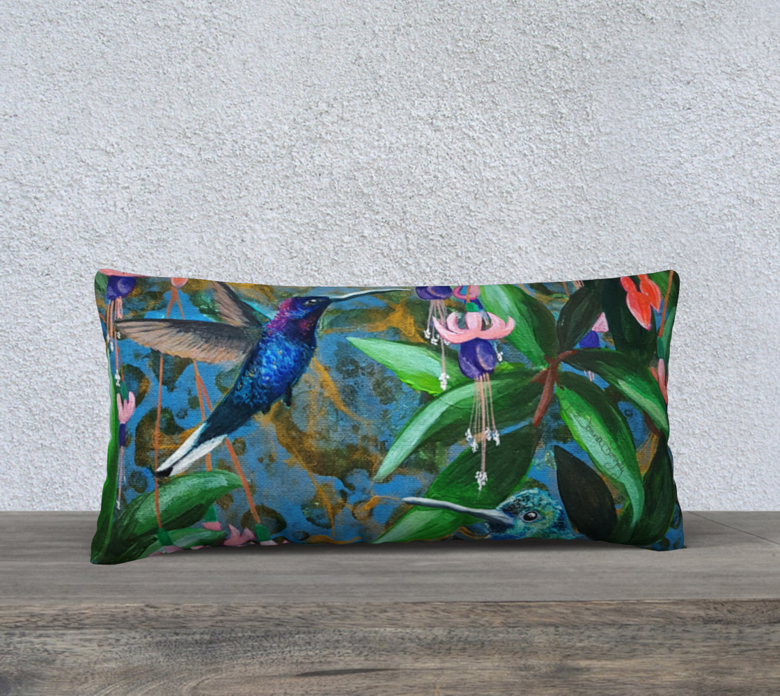 Hummingbird (Sig) 24in X 12in Pillow Case preview