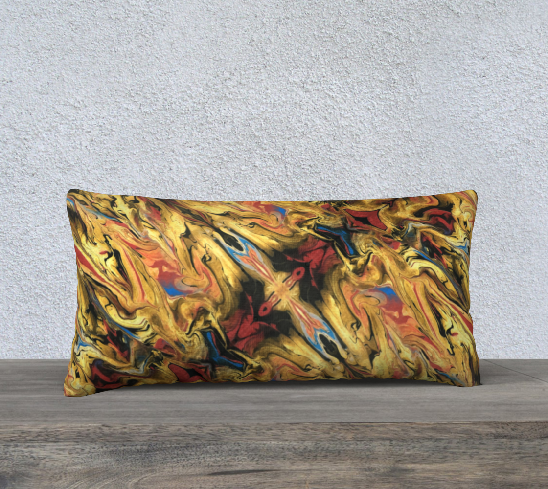 Lava Gold II 24inX12in Pillow Case thumbnail #3