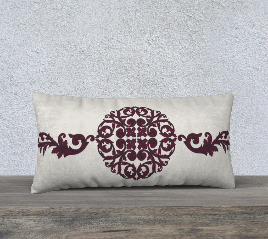 24 X 12 DAMASK PILLOW COVER preview