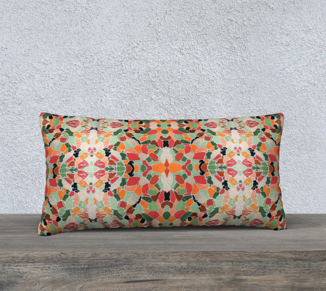 Faded Vintage Mosaic 24inX12in Pillow Case preview
