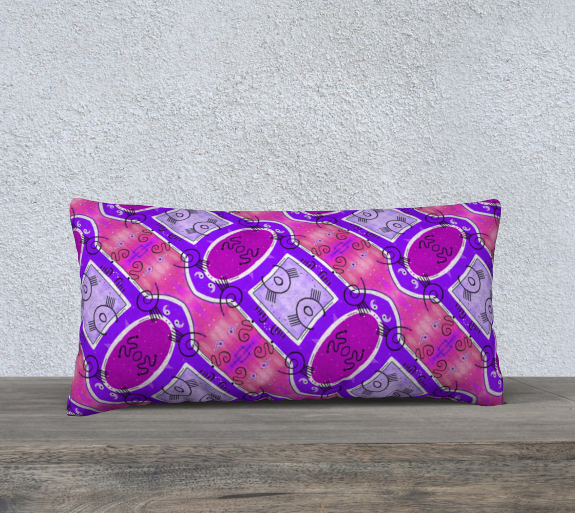 Tribal Rose 24inx12in Pillow Case preview
