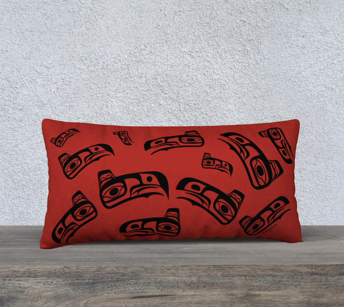 Tlingit Eagle Raven Small Pillow Case preview