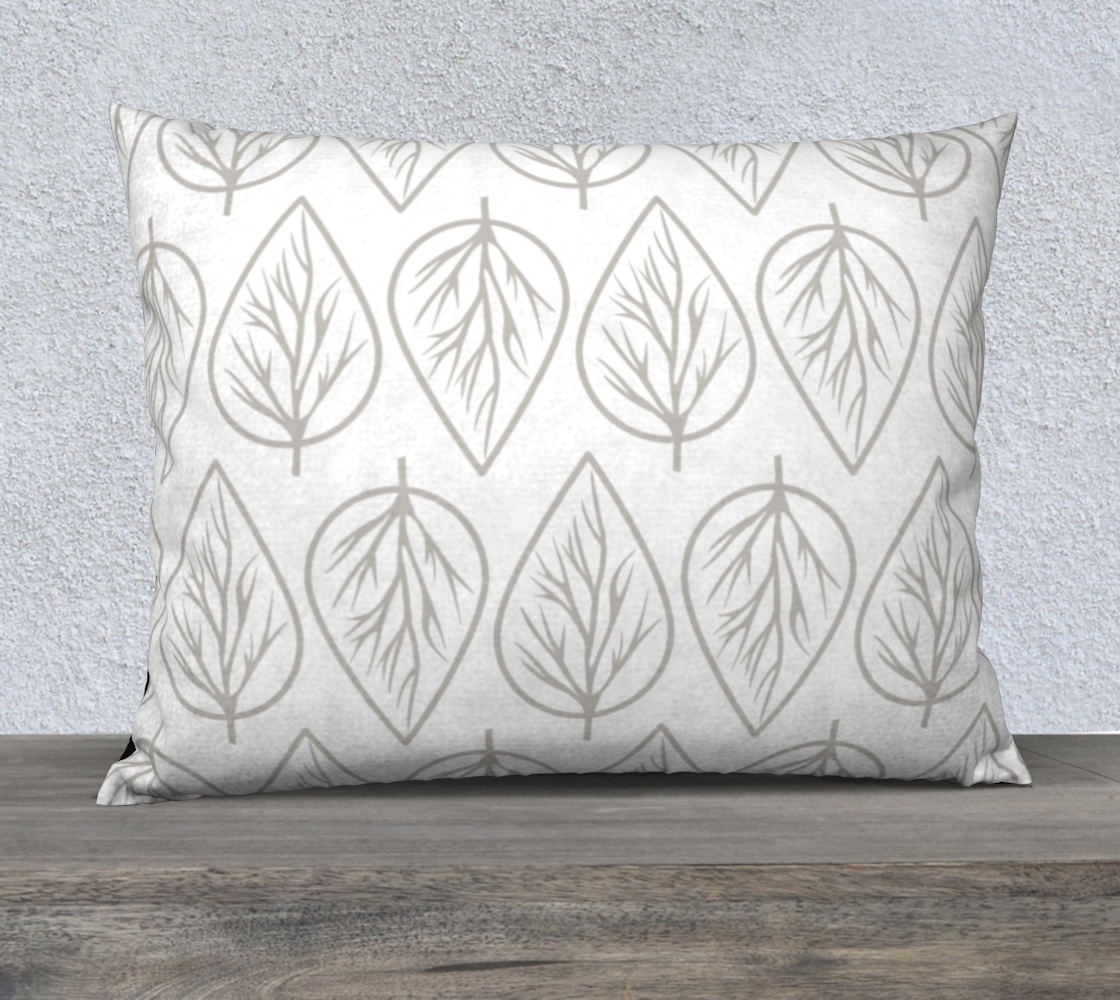 Leaves Repeat on White  Pillow 26X20 190308C preview