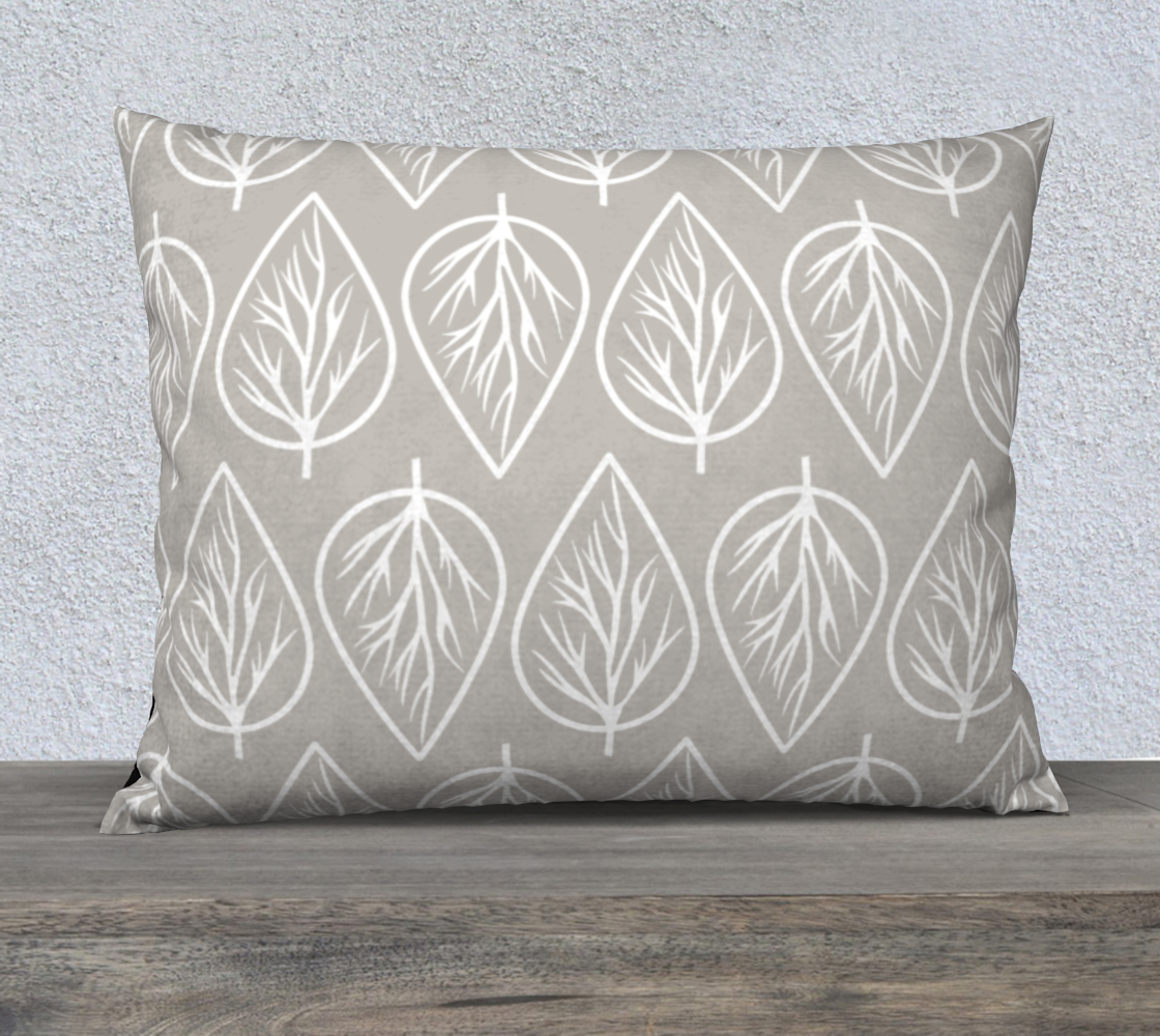 Leaves Repeat on Beige Pillow 26X20 190308D preview