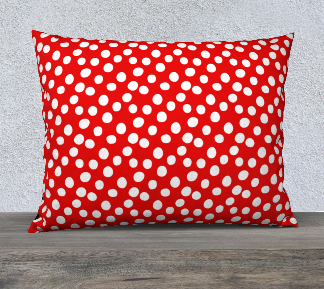 Aperçu de All About the Dots Pillow Case - 26"x20" Red