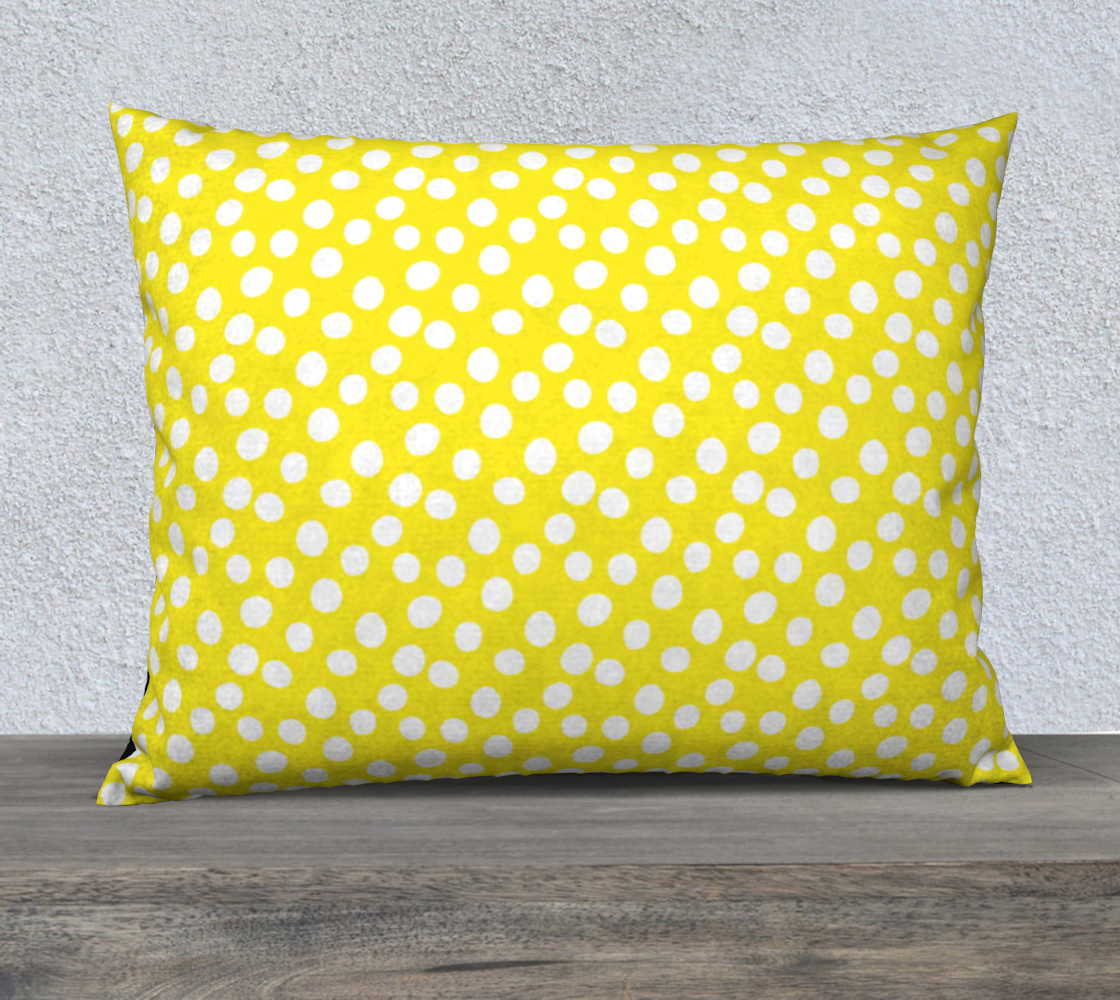 Aperçu de All About the Dots Pillow Case - 26"x20" Yellow #1
