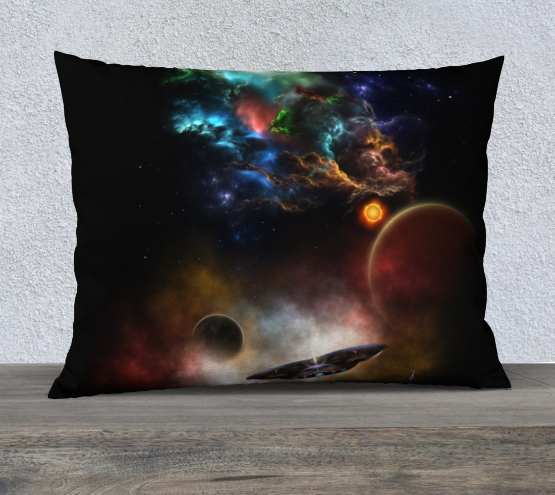 Beyond Space & Time Fractal Art II Spacescape Pillow Case 26x20 preview