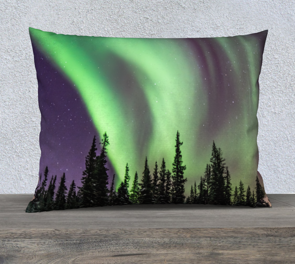 purple aurora tree pillowcase preview #2