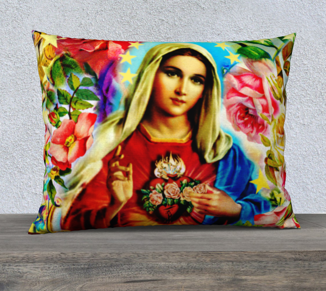 Our Lady of the Roses 26 x 20 Pillow Case thumbnail #3