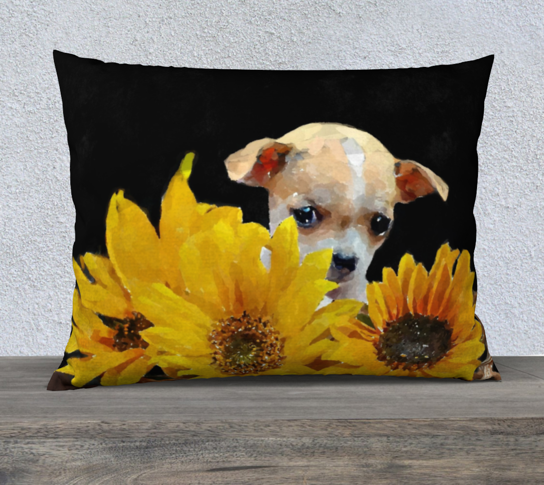 Chihuahua puppy 26" x 20" pillow case preview