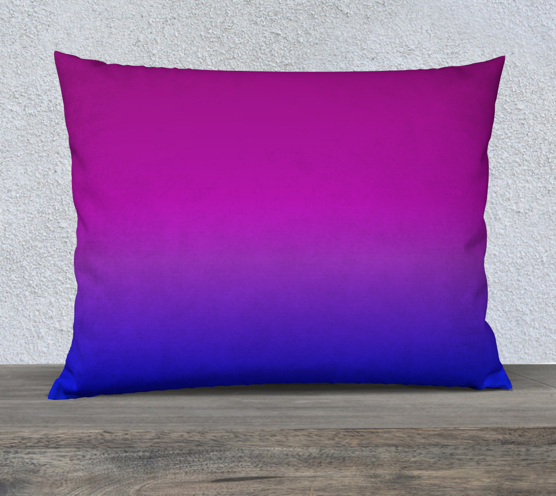 Aperçu de Purple to Blue Blend Pillow Case 20x20, AWSM