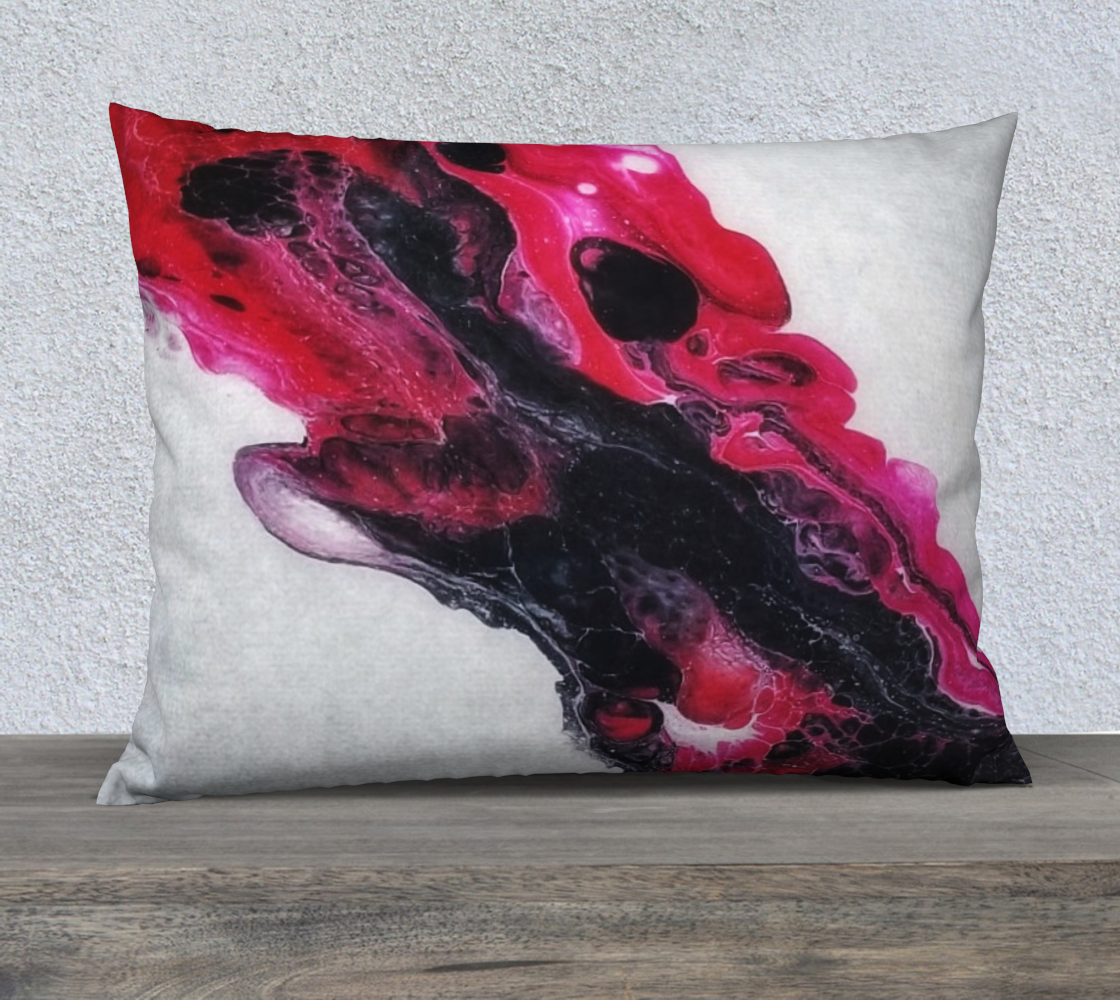 red swoosh 26x20 pillow case preview #1