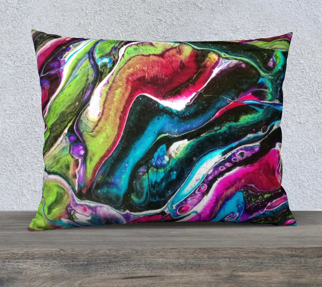dark bright abstract 26x20 pillow case preview