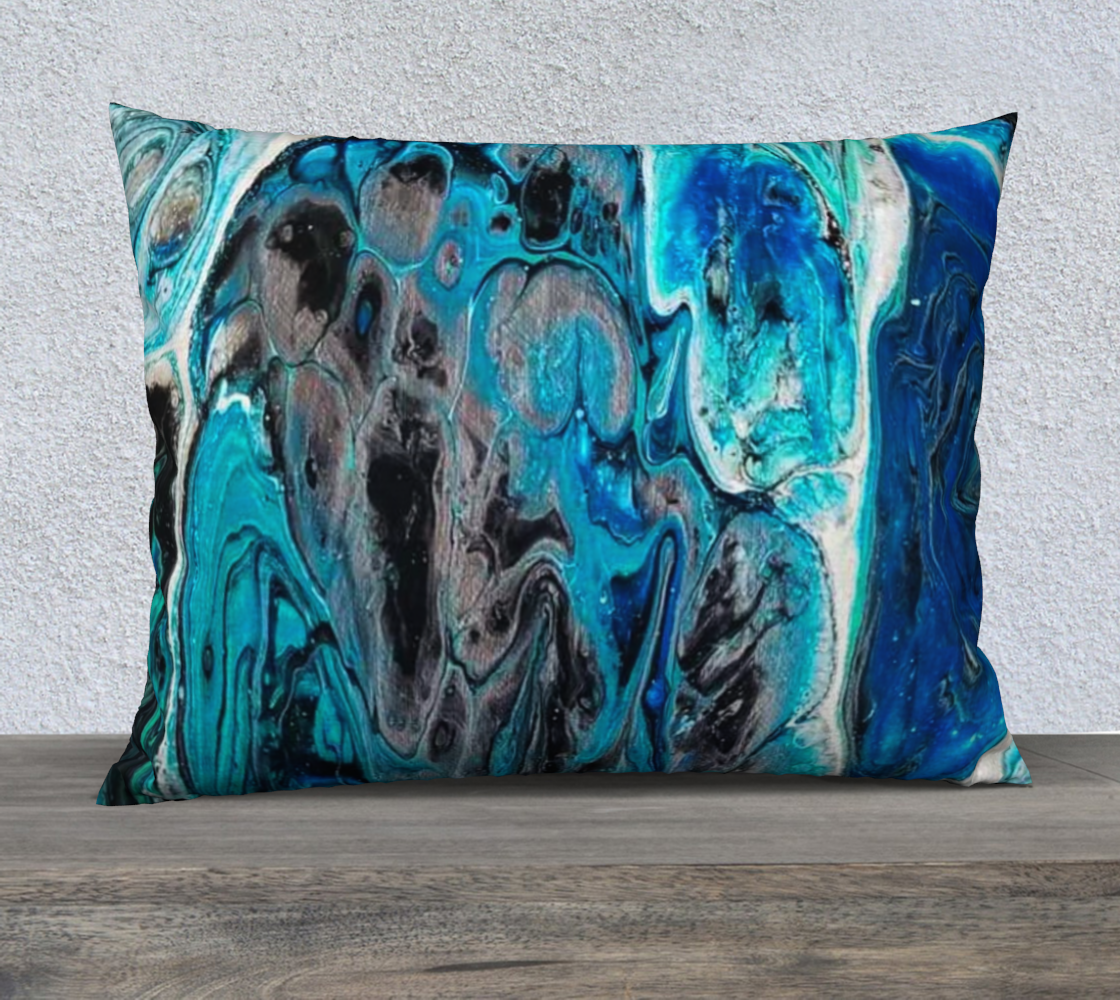 water abstract 1 26x20 pillow case 3D preview