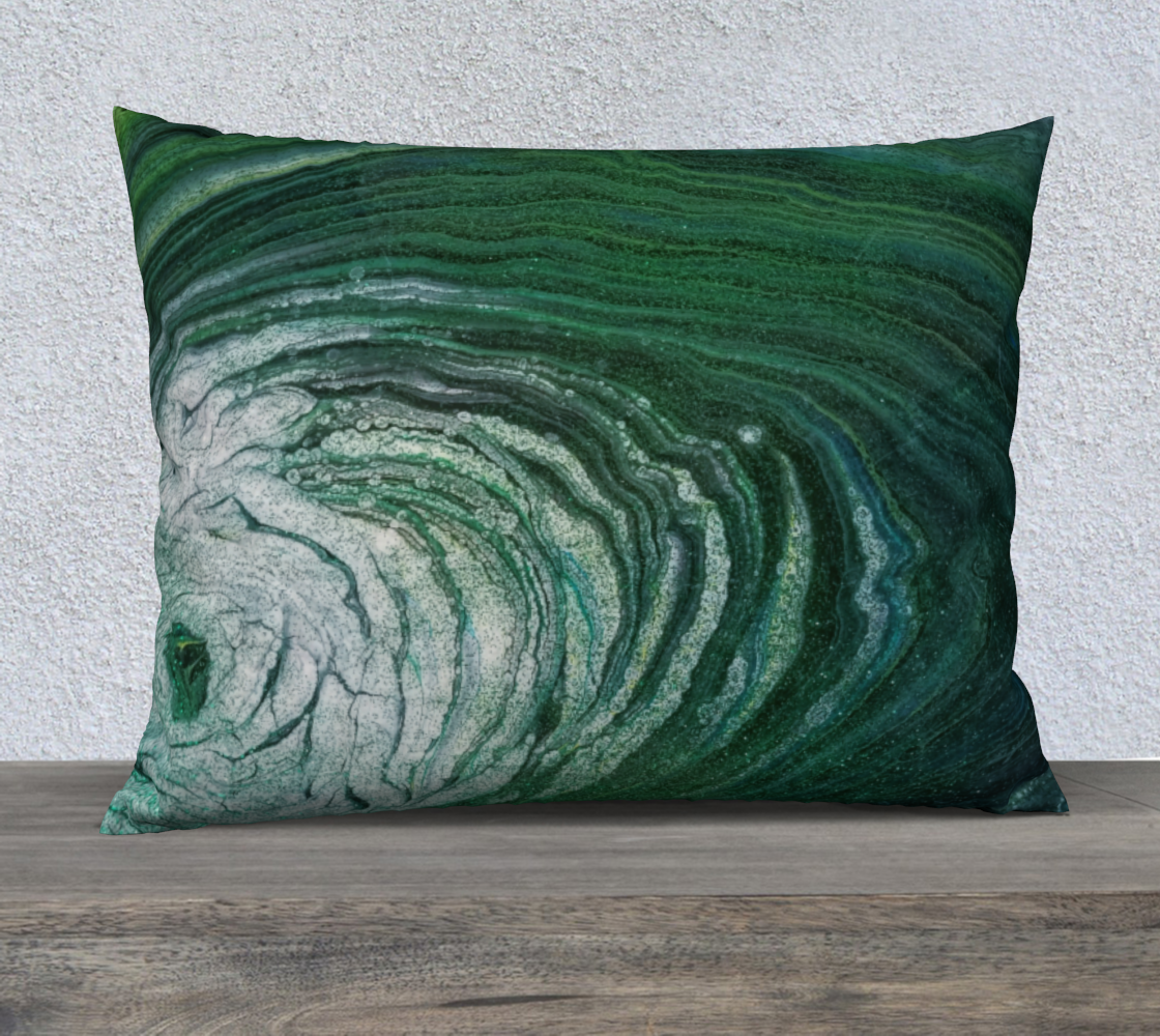 emerald geode 26x20 pillow case preview #2