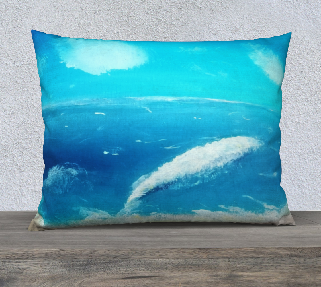 ocean wave 26x20 pillow case preview