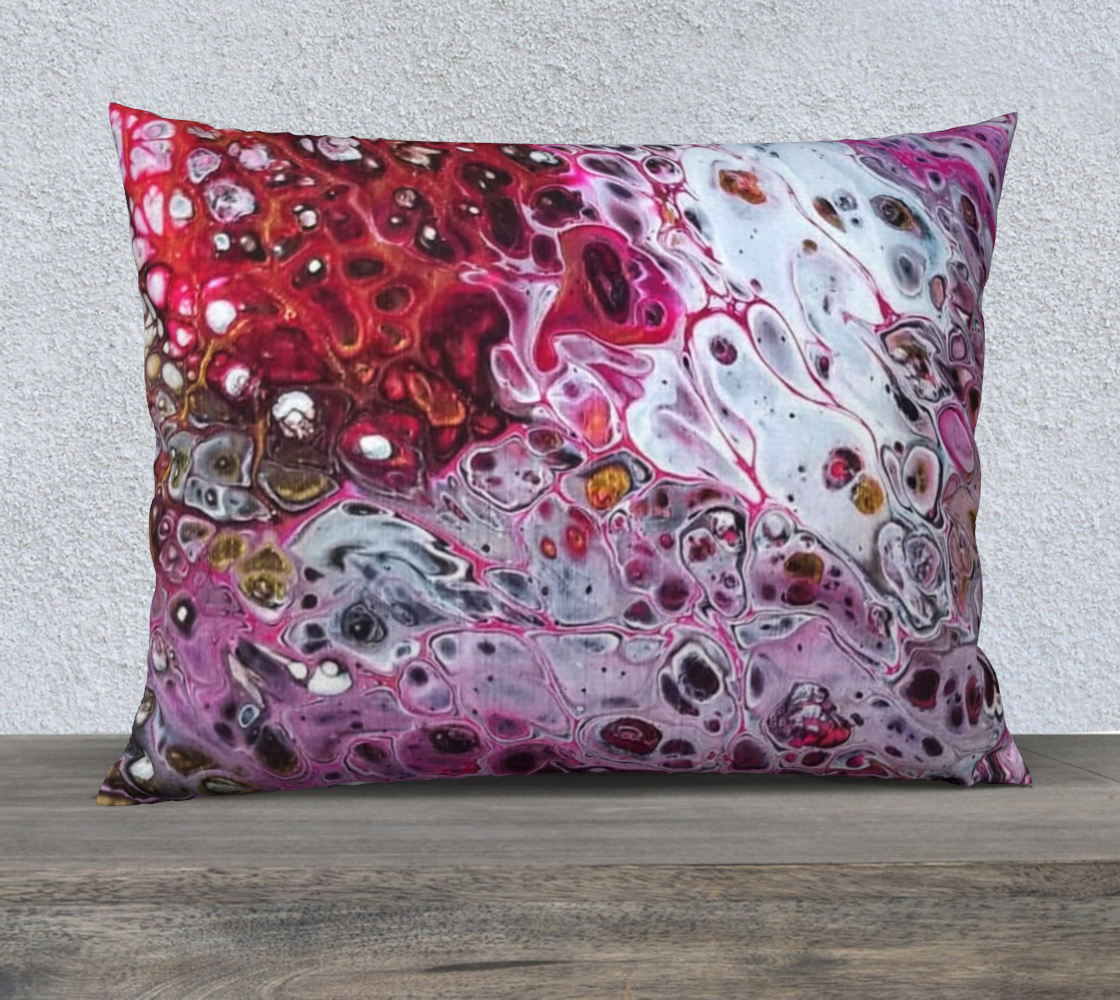rose colored rubies 26x20 pillow case thumbnail #3
