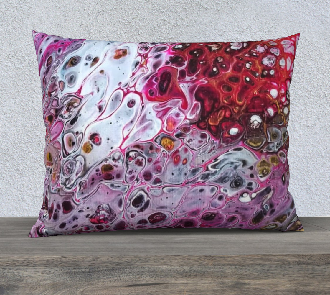 rose colored rubies 26x20 pillow case preview