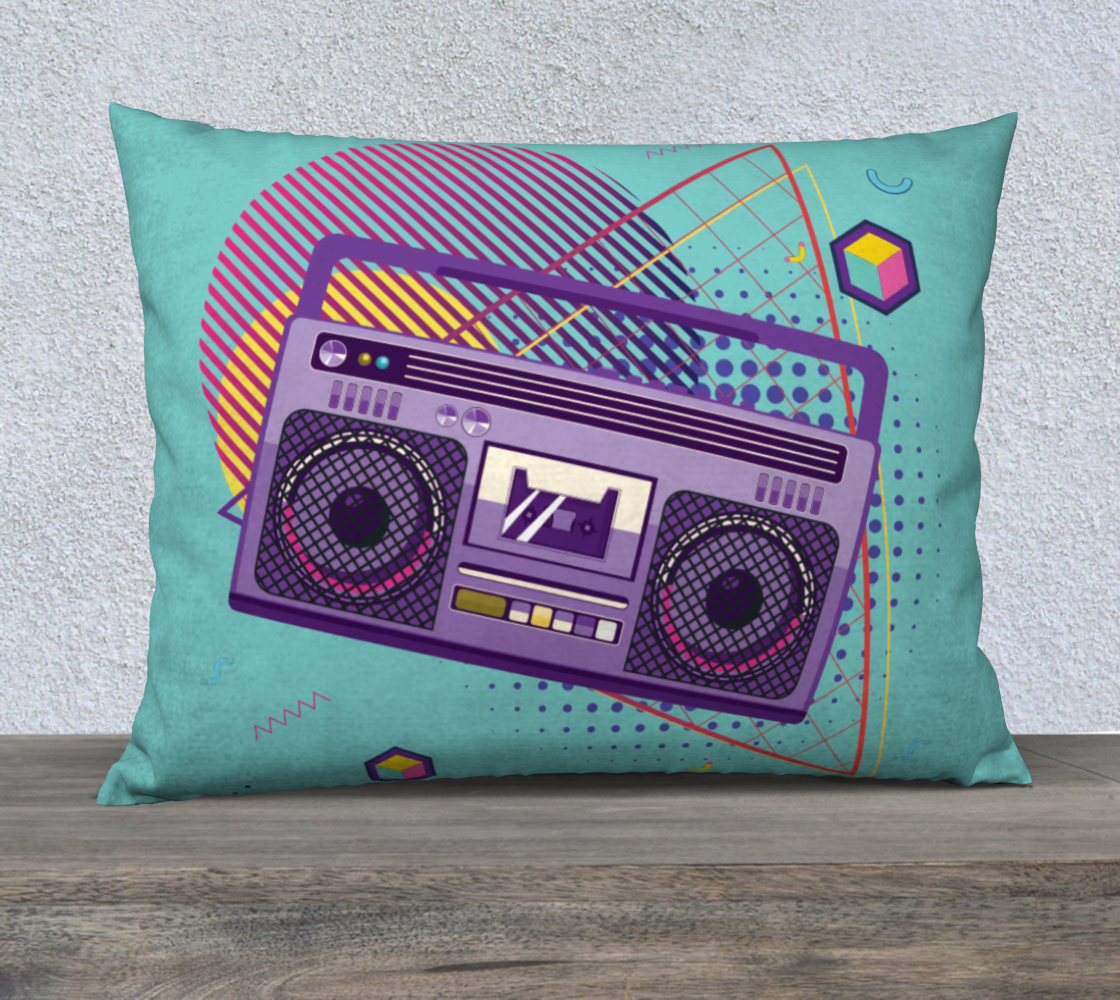 Aperçu de Funky 80s portable radio cassette player, a boombox