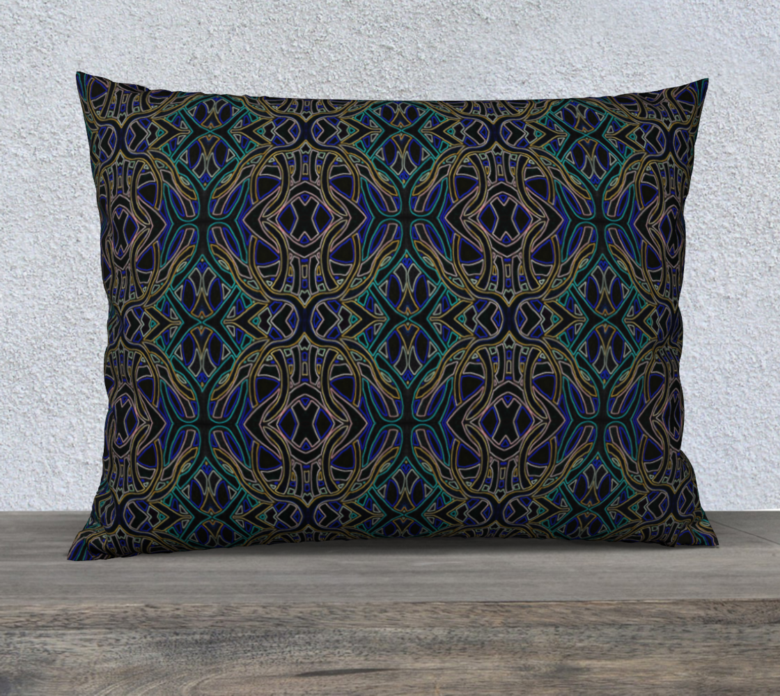 Dark Peacock 26inX20in Pillow Case USE preview