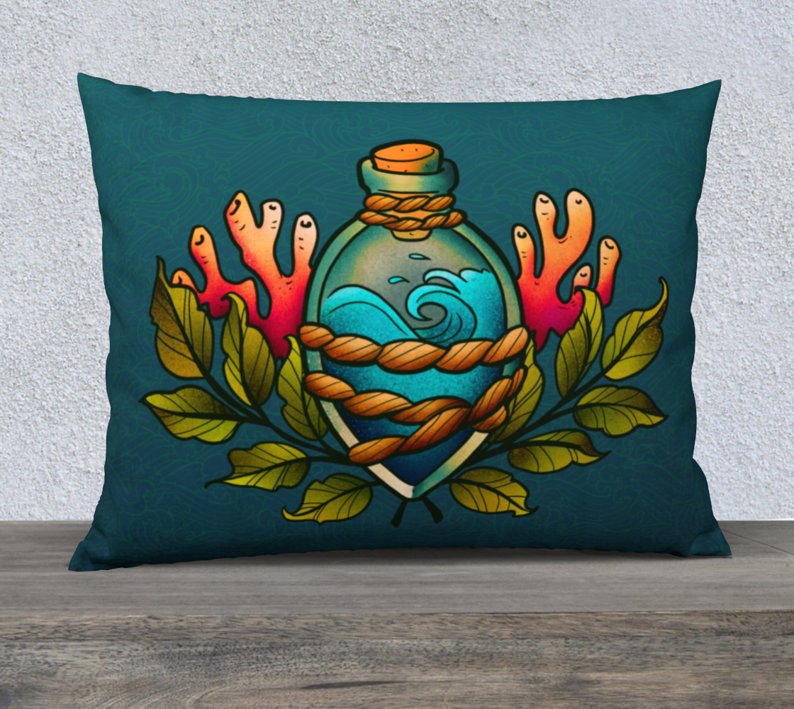 The Ocean in a Bottle 26x20 Pillow Case preview