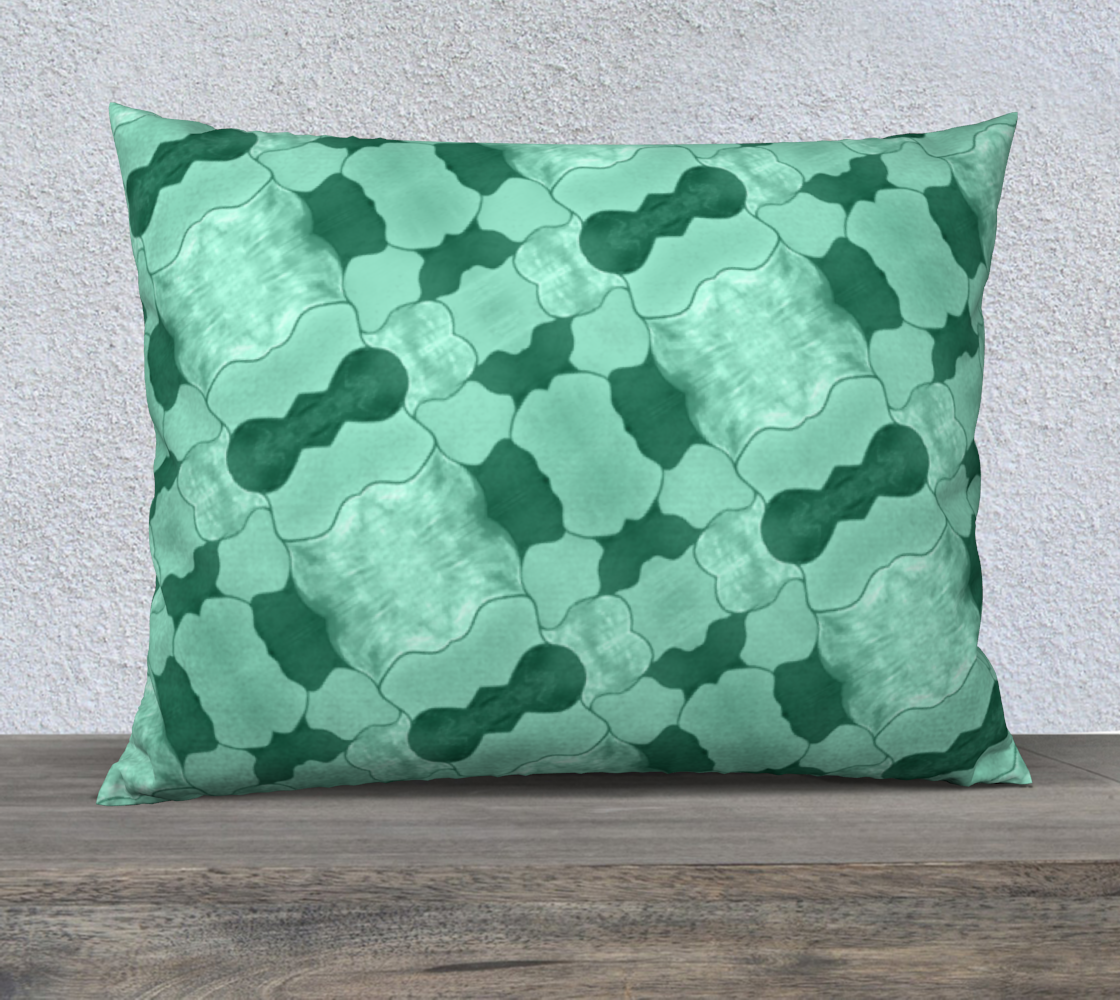 Lime Patchwork 26inX20in Pillow Case preview #2