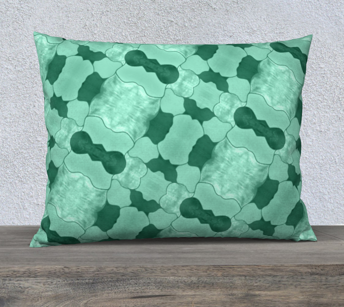 Lime Patchwork 26inX20in Pillow Case preview
