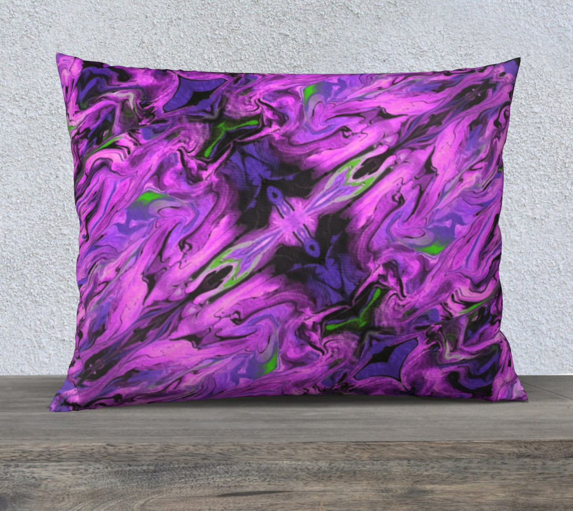 Magenta Wave 26inX20in Pillow preview