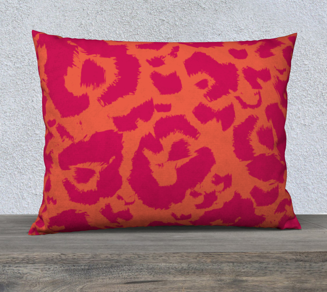 Hot Pink Orange Leopard Print Zebra Stripe Reversible preview