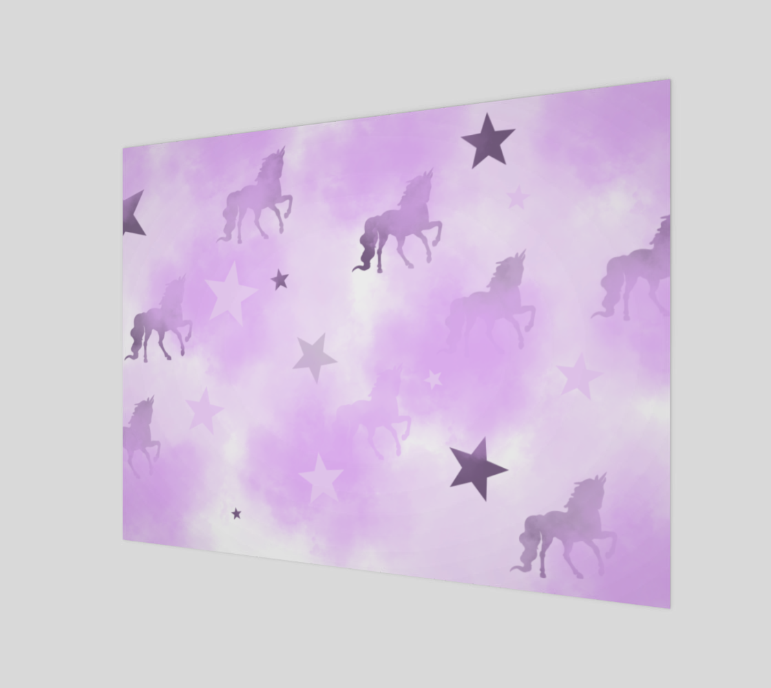 Mystical Dreams Unicorn Wall Canvas 32x24 preview #1