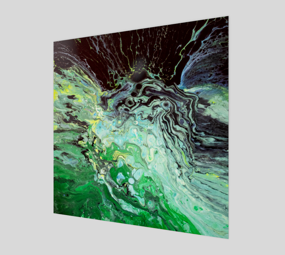Eye of the Storm Acrylic Pour Art preview #1