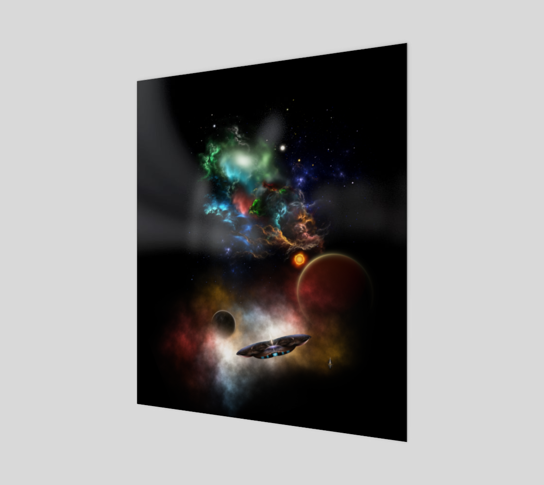 Beyond Space & Time Fractal Art II Spacescape Canvas Print preview